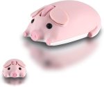 Cute Piggy Wireless Mouse – Bluetooth/USB Dual-Mode Silent Design