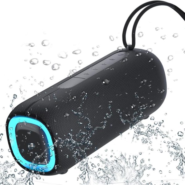 Portable Waterproof Bluetooth Speaker with Long Battery Life & Multi-Unit Pairing