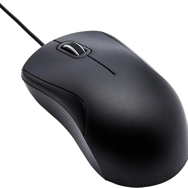 3-Button Wired USB Mouse – Standard Model with Precise Scroll Wheel