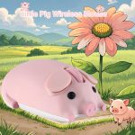 Cute Piggy Wireless Mouse – Bluetooth/USB Dual-Mode Silent Design - Image 2